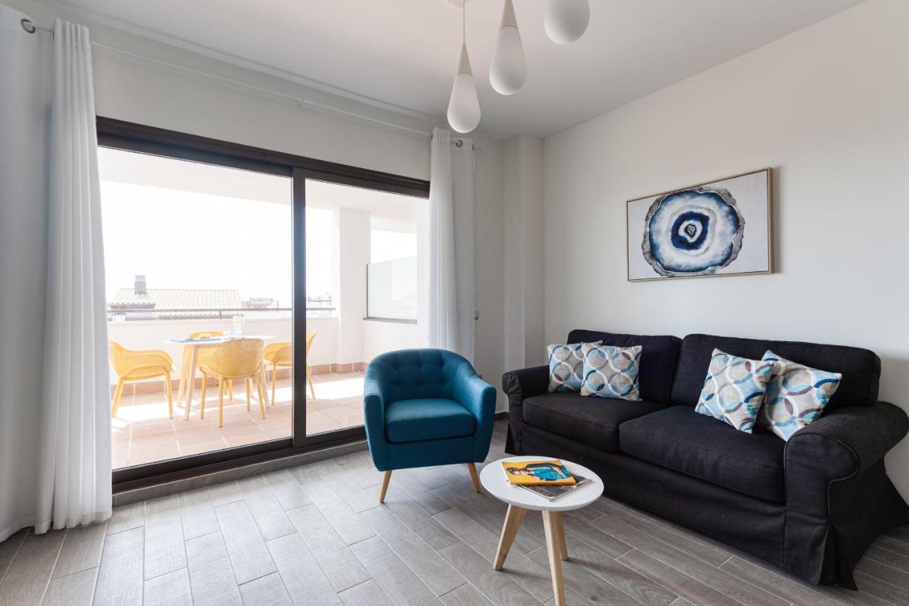 Homeforguest Apartamento En Residencia De Lujo Con Terraza Y Piscina La Guirra Luaran gambar